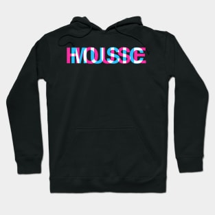 House Music Glitch Optical Illusion Edm Rave Dj Hoodie